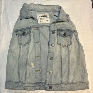 Garage Jean Vest, Light Wash, Size M